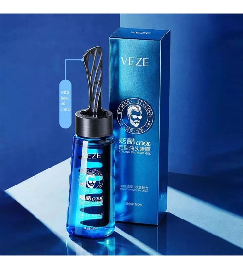 New Veze Mens Hair Styling Gel with Comb 280ml